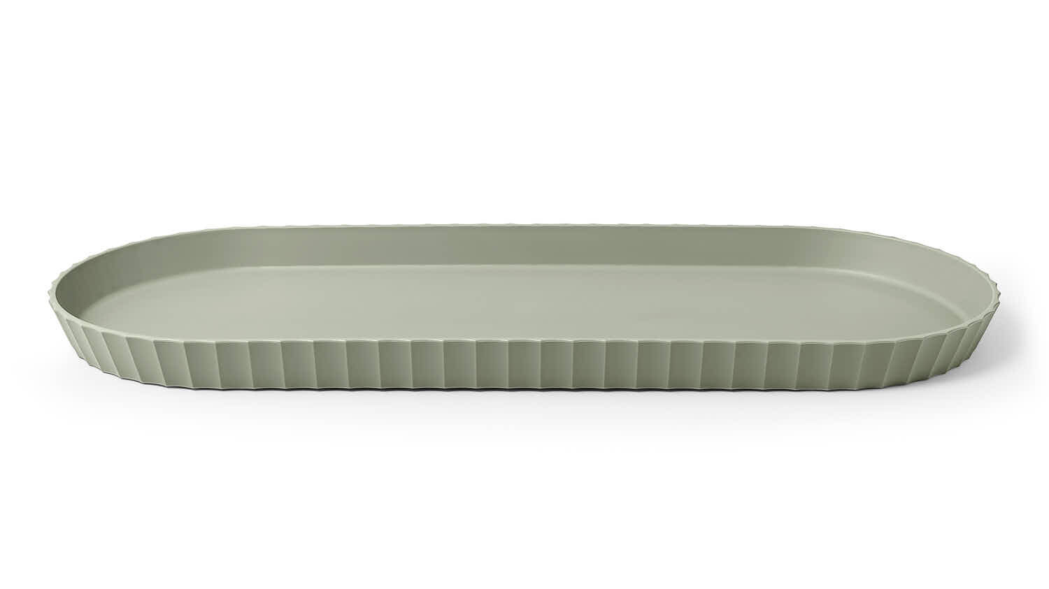 Minerva Blim Plus: oval tray in Forest color, size L