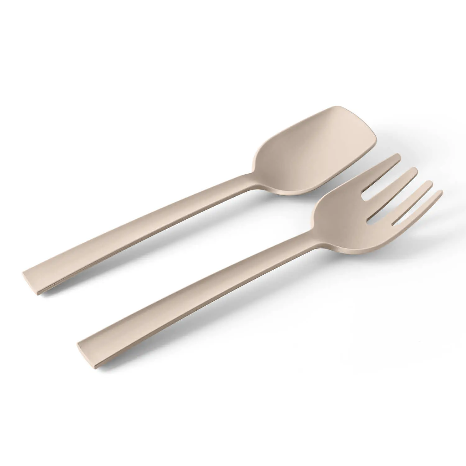 Cutlery Paestum Blim Plus: fork and spoon in color Moka Grey